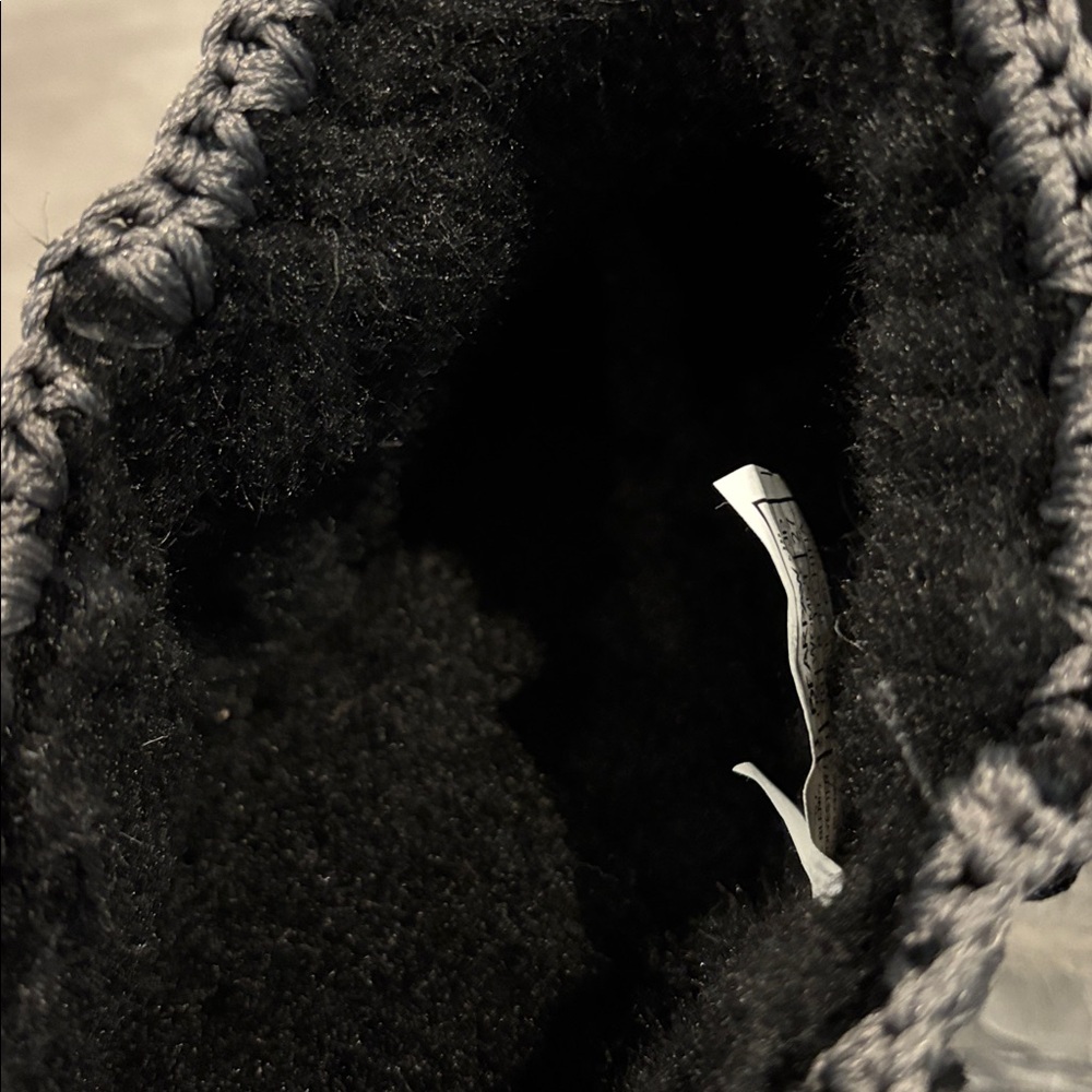 BEARPAW Lana Crochet Detail Cow Suede Ankle Bootie,wool blend lining,pad insole - Picture 7 of 10